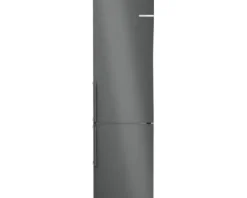 Kühl- und Gefrierkombination Bosch BxHxT 60 x 203 x 66,5 cm Kühlteil 260 l Gefrierteil 103 l edelstahl schwarz KGN39VXAT