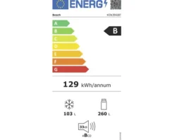 Kühl- und Gefrierkombination Bosch KGN39AIBT BxHxT 60 x 203 x 66,5 cm Kühlteil 260 l Gefrierteil 103 l edelstahl