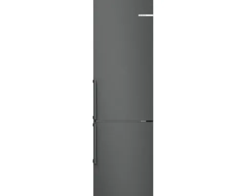 Kühl- und Gefrierkombination Bosch BxHxT 60 x 203 x 66,5 cm Kühlteil 260 l Gefrierteil 103 l edelstahl schwarz KGN39VXAU