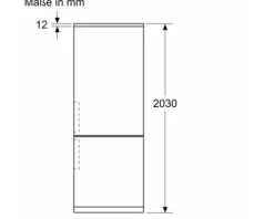 Kühl- und Gefrierkombination Bosch BxHxT 60 x 203 x 66,5 cm Kühlteil 260 l Gefrierteil 103 l edelstahl schwarz KGN39VXAU