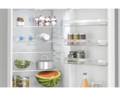 Kühl- und Gefrierkombination Bosch BxHxT 60 x 203 x 66,5 cm Kühlteil 260 l Gefrierteil 103 l silber KGN392LAG