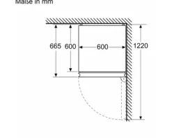 Kühl- und Gefrierkombination Bosch BxHxT 60 x 203 x 66,5 cm Kühlteil 260 l Gefrierteil 103 l silber KGN392LAG