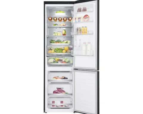Kühl- und Gefrierkombination LG GBB92MCACP BxHxT 59.5 x 203 x 67.5 cm Kühlteil 277 l Gefrierteil 107 l für 5 Flaschen
