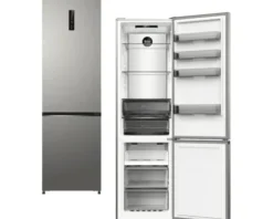 Kühl- und Gefrierkombination Wolkenstein silber BxHxT 59,5 x 200 x 66 cm
