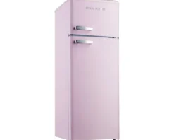 Kühl- und Gefrierkombination Wolkenstein GK212.4RT SP rosa BxHxT 54.5 x 145.6 x 62.6 cm Kühlteil 172 l Gefrierteil 39 l