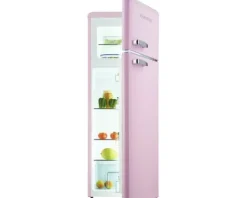 Kühl- und Gefrierkombination Wolkenstein GK212.4RT SP rosa BxHxT 54.5 x 145.6 x 62.6 cm Kühlteil 172 l Gefrierteil 39 l