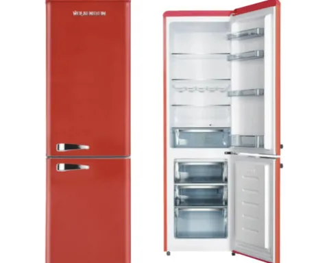 Kühl- und Gefrierkombination Wolkenstein KG250.4RT FR BxHxT 54.5 x 177.5 x 62.6 cm Kühlteil 180 l Gefrierteil 69 l