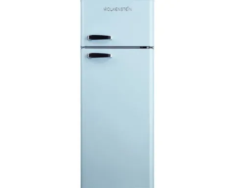 Kühl- und Gefrierkombination Wolkenstein GK212.4RT LB blau BxHxT 54.5 x 145.6 x 62.6 cm Kühlteil 172 l Gefrierteil 39 l