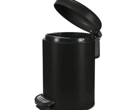 Kleine Wolke Treteimer One 3 l schwarz matt