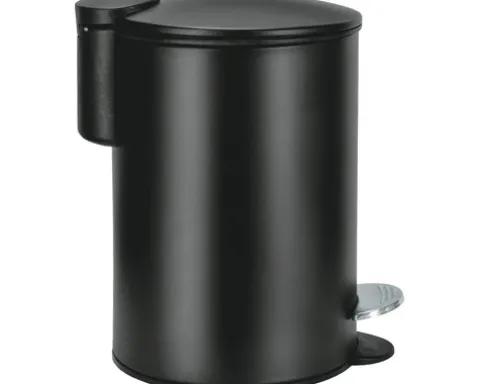 Kleine Wolke Treteimer Silence 3 l schwarz matt