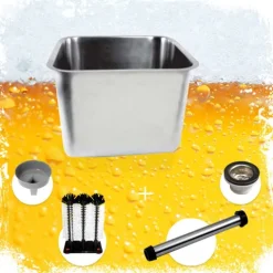 Komplett Set - Spülbecken Gastronorm aus Edelstahl, 40x40x30 cm
