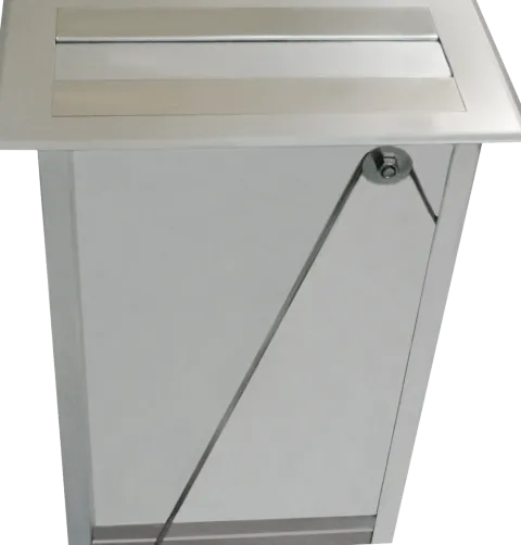 KWC AR Papierhandtuchspender, RODAN, Edst., 330x445x180 mm, Einbau von oben/vorn