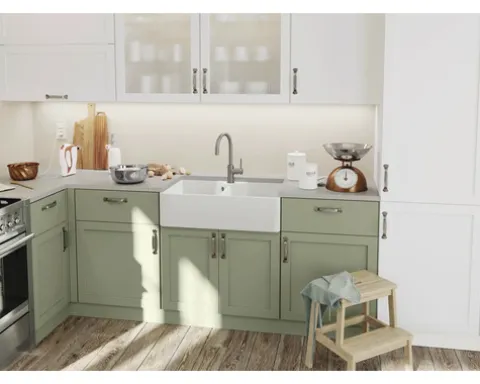 Landhausspüle Blanco VILLAE Farmhouse 79,4 x 49 cm weiß 525164
