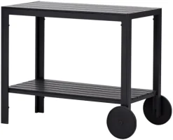 Laust Sevierwagen, schwarz und schwarz. 90 X 45 X 74 cm