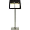 LED Informations-Display mit Tischfuß Acrylic schwarz 2x DIN A4