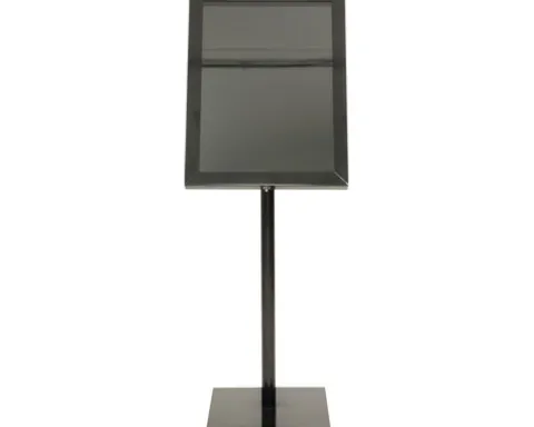 LED Informations-Display Schaukasten Black Star schwarz 4x DIN A4