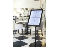 LED Informations-Display Schaukasten Black Star schwarz 4x DIN A4