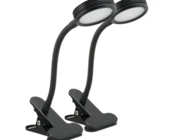 LED Lampe schwarz 27x7,5x11 cm 2 Stk.