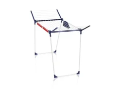 Leifheit Standtrockner Pegasus 180 Solid Plus mit stabilem Stand, Wäscheständer für lange Wäsche, Flügelwäschetrockner für platzsparende Aufbewahrung