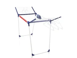 Leifheit Standtrockner Pegasus 200 Solid Comfort mit 20m Trockenlänge, Flügelwäschetrockner für lange Wäschestücke, Wäscheständer mit Bügelstangen