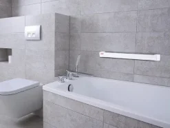 Leifheit Wandtrockner Telegant 72 Protect, 7,20m Wäscheleine für kleine Haushalte, platzsparender Trockner, Wäschereck mit Wandmontage, drinnen & draußen, Wäschetrockner für die Wäsche zwischendurch