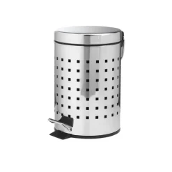 3-Liter-Mülleimer aus Edelstahl in runder Form