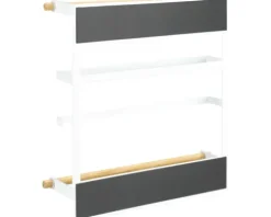 Magnetisches Küchenregal Wenko Magna weiß/Bambus
