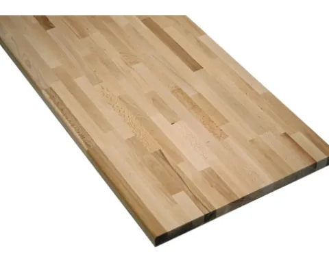Mehrzweckplatte Buche Natur massiv B/C 1 Längskante gerundet, keilgezinkt 3000 x 600 x 27mm