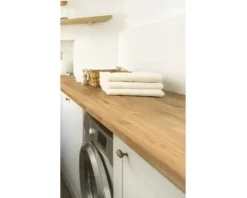 Mehrzweckplatte Buche Natur massiv B/C 1 Längskante gerundet, keilgezinkt 3000 x 600 x 27mm