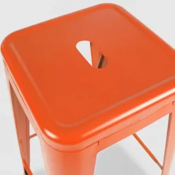 Metallhocker in mattem Finish 43 x 43 x 76 cm - Oviala