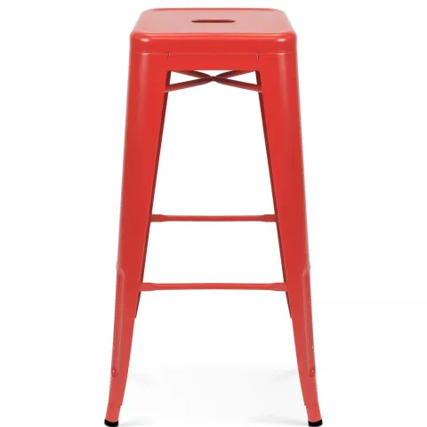 Metallhocker in mattem Finish 43 x 43 x 76 cm - Oviala