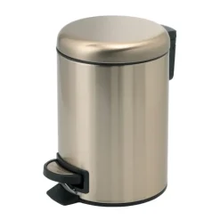 Mülleimer für das Badezimmer (5l) aus Edelstahl, Farbe Gold | Papaya
