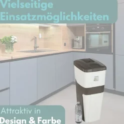 Mülleimer Küche 3 Fächer Groß Mülltrennsystem 70 Mülltrennung Mülltrenner Abfallsammler Müllsortierer 3Fach Müllsystem Küche Abfall & Recycling