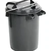 Mülleimer mit Klappdeckel Cargo 35 l schwarz matt