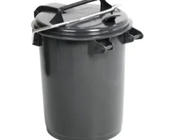 Mülleimer mit Klappdeckel Cargo 35 l schwarz matt