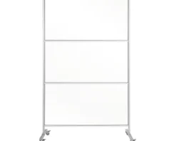 Mobile Trennwand Hygieneschutz Glas 120x150 cm