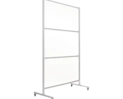 Mobile Trennwand Hygieneschutz Glas 120x150 cm
