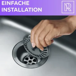 M. ROSENFELD HOME Unverzichtbares Universal Siebkörbchen Spülen - 79mm Hochwertiger Stöpsel für Jede Küchenspüle