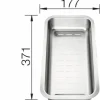Multifunktionsschale Blanco edelstahl 226189