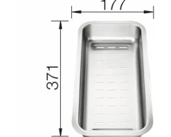 Multifunktionsschale Blanco edelstahl 226189