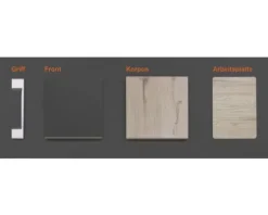 Musterpaket Küchenzeile Tiago 190 x 170 x 70 mm
