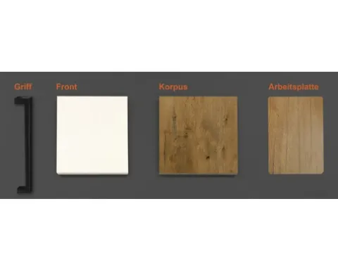 Musterpaket Küchenzeile VINTEA 190 x 170 x 70 mm
