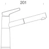 Niederdruckarmatur mit Handbrause Schock Sc-510 nero 554123