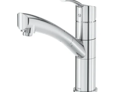 Niederdruckarmatur mit Handbrause Lenz Nexo chrom glänzend 41140302