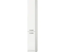 Optifit Apothekerschrank Oslo214 BxTxH 30 x 57,1 x 206,8 cm weiß matt zerlegt KUOS HFZ306-9+