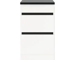 Optifit Auszugunterschrank Luca932 BxTxH 50 x 60 x 88 cm weiß matt zerlegt KLLU U536-0+