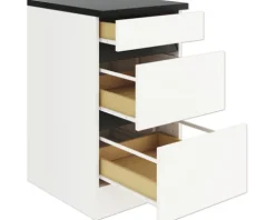 Optifit Auszugunterschrank Luca932 BxTxH 50 x 60 x 88 cm weiß matt zerlegt KLLU U536-0+