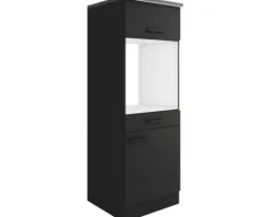 Optifit Backofenhochschrank mit Tür Madrid420 BxTxH 60 x 60 x 174,4 cm anthrazit matt zerlegt Anschlag reversibel KUMA MHB606-9+