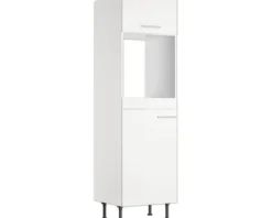 Optifit Backofen/Kühlumbauschrank für 88er Einbaukühlschrank Bengt932 BxTxH 60 x 58,4 x 211,8 cm weiß matt zerlegt Anschlag reversibel KFBE HOMK660-8+