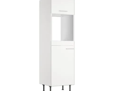 Optifit Backofen/Kühlumbauschrank für 88er Einbaukühlschrank Bengt932 BxTxH 60 x 58,4 x 211,8 cm weiß matt zerlegt Anschlag reversibel KFBE HOMK660-8+